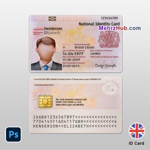 UK IDCard Template