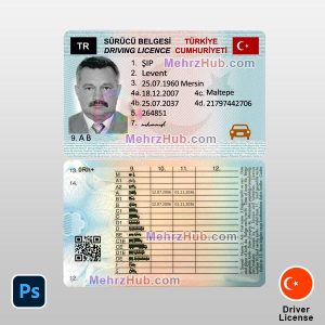 Turkey Driver License PSD