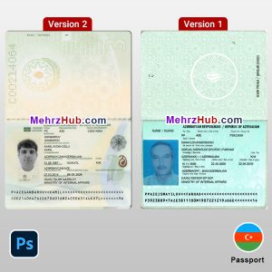 Azerbaijan Passport Template