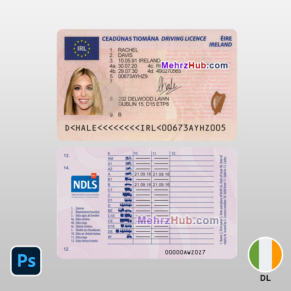 Ireland Driving License