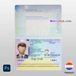 Netherlands Passport PSD
